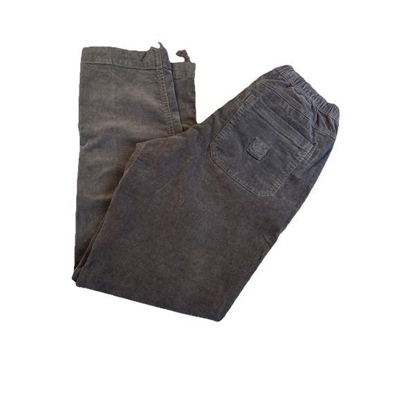 Alpine Design Pants - Alpine Design Pants Womens Small Deep Slate Gray Corduroy Hike Drawstring Ankle